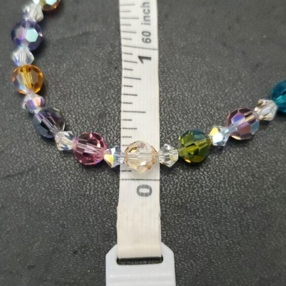 *Sale* Multi colored crystal bracelet - Picture 7 of 12